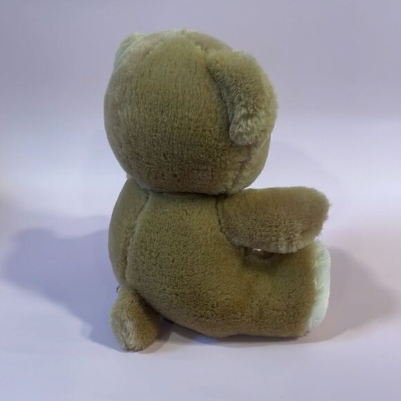 Vintage 1988 ganzbros toys Tan & White Teddy Cream Excellent Used Condition 6.5” - Picture 4 of 8